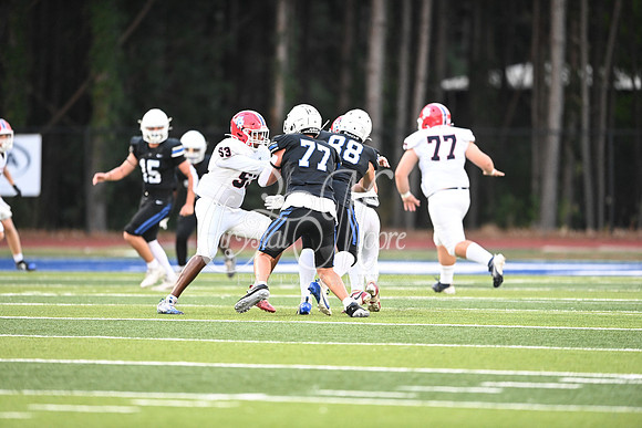Football action from Class A Division I Mount Paran vs Mount Pisgah