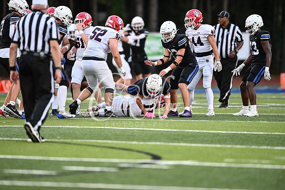 Football action from Class A Division I Mount Paran vs Mount Pisgah