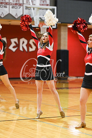 Allatoona Dance Team during Allatoona Varsity Basketball vs Pope
