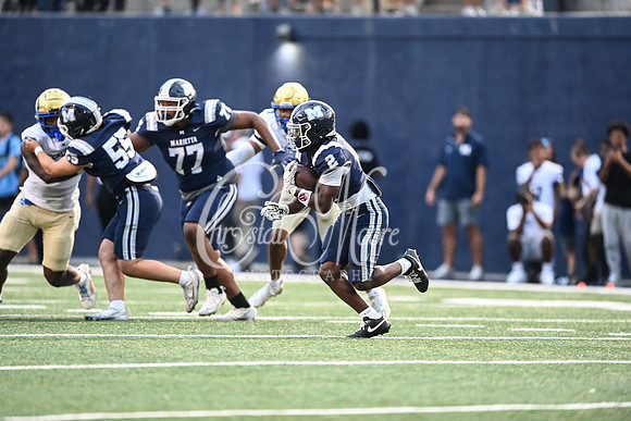 Class AAAAAA football action with Marietta taking on McEachern in their home opener