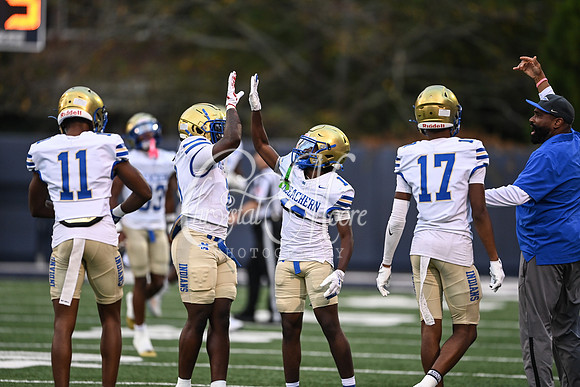 Class AAAAAA football action with Marietta taking on McEachern in their home opener