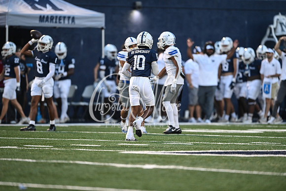 Class AAAAAA football action with Marietta taking on Etowah