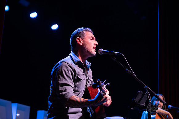 Nashville singer-songwriter, David Hodges, performing at Buckhead Theatre in Atlanta.