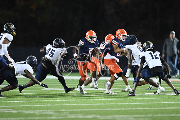 Run by North Cobb Zach Belyeu, Sophomore (8) during second round GHSA Class AAAAAA football action against Douglas County