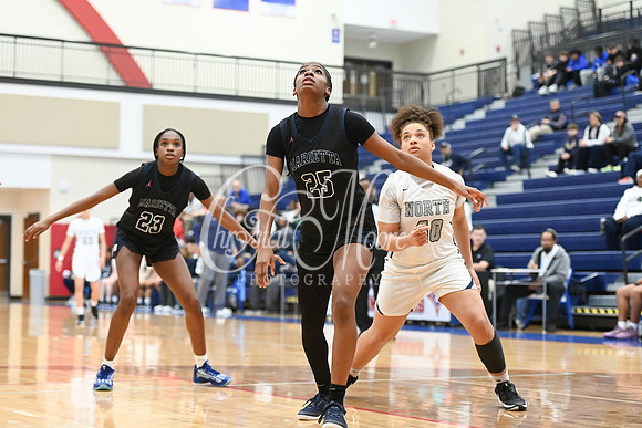 6A Marietta vs 6A North Paulding during Region 5 semi-finals girls basketball tournament