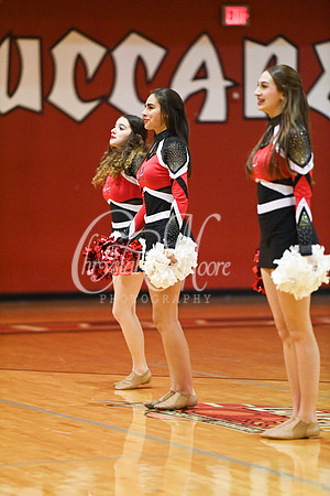 Allatoona Dance Team during Allatoona Varsity Basketball vs Pope