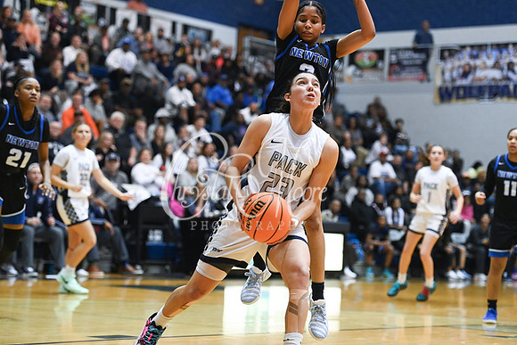 6A GHSA Quarterfinals Girls Basketball with North Paulding High School vs Newton High Schoo