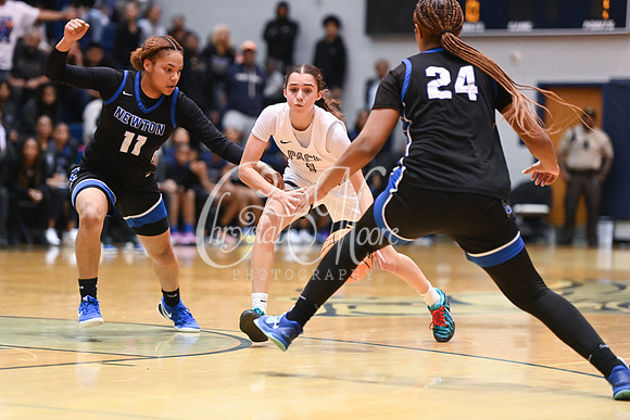 6A GHSA Quarterfinals Girls Basketball with North Paulding High School vs Newton High Schoo