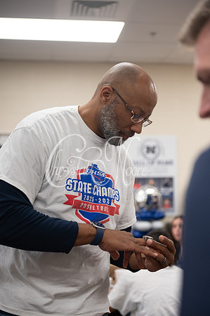 Ring fitting ceremony for 2026 6A GHSA State Champions North Paulding High School coached by Wes Willis