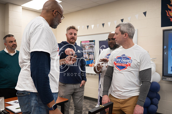 Ring fitting ceremony for 2026 6A GHSA State Champions North Paulding High School coached by Wes Willis