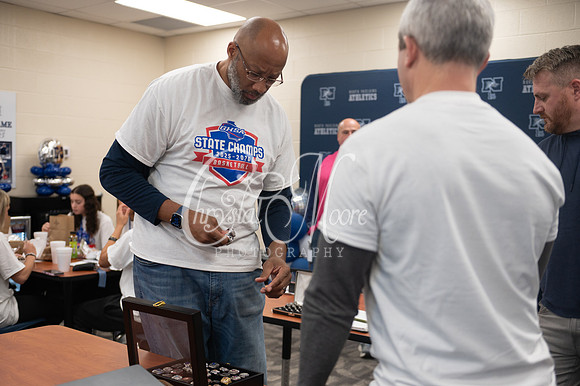 Ring fitting ceremony for 2026 6A GHSA State Champions North Paulding High School coached by Wes Willis