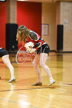Allatoona Dance Team during Allatoona Varsity Basketball vs Pope
