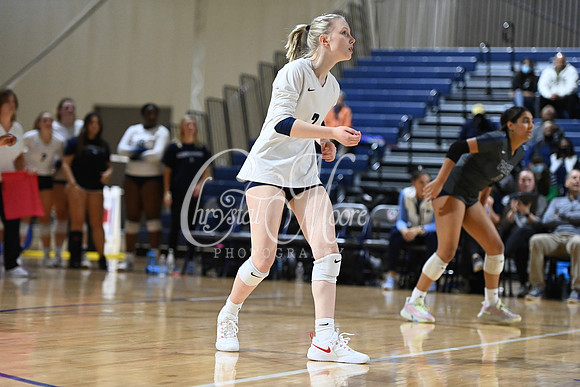 Pace Academy vs Gordon Lee High School during 2021 GHSA State 2A-1A Public Volleyball State Championship