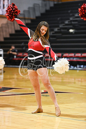 Allatoona Dance Team during Allatoona Varsity Basketball vs Pope