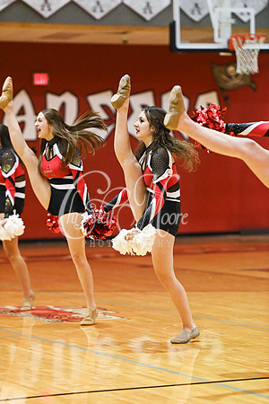 Allatoona Dance Team during Allatoona Varsity Basketball vs Pope