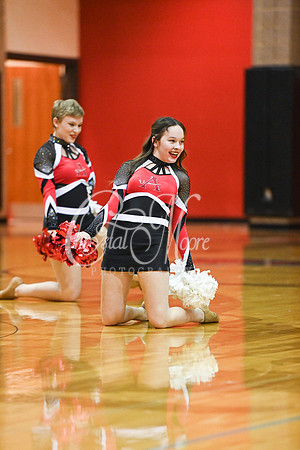 Allatoona Dance Team during Allatoona Varsity Basketball vs Pope