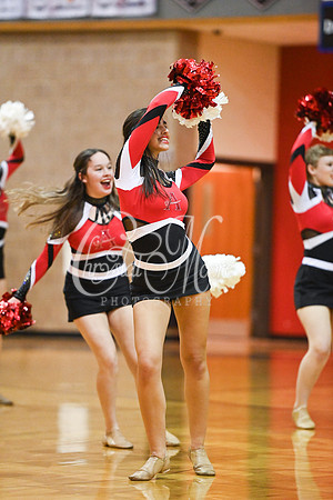 Allatoona Dance Team during Allatoona Varsity Basketball vs Pope