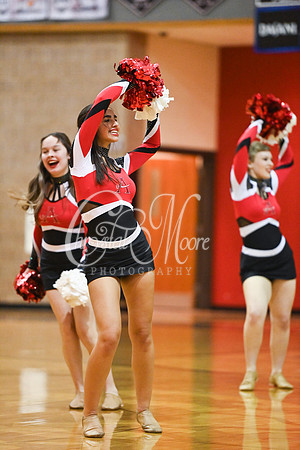 Allatoona Dance Team during Allatoona Varsity Basketball vs Pope