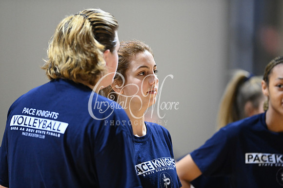 Pace Academy vs Gordon Lee High School during 2021 GHSA State 2A-1A Public Volleyball State Championship