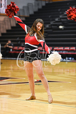 Allatoona Dance Team during Allatoona Varsity Basketball vs Pope