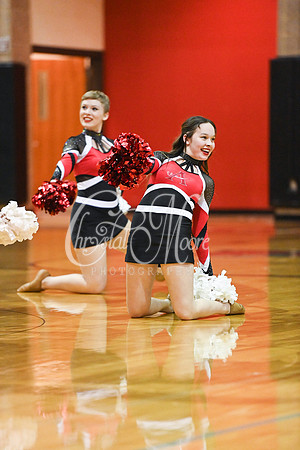 Allatoona Dance Team during Allatoona Varsity Basketball vs Pope