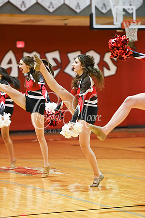 Allatoona Dance Team during Allatoona Varsity Basketball vs Pope