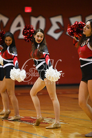 Allatoona Dance Team during Allatoona Varsity Basketball vs Pope