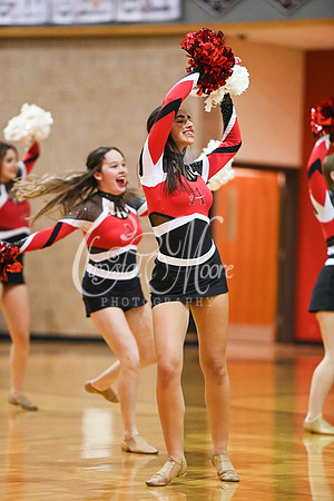 Allatoona Dance Team during Allatoona Varsity Basketball vs Pope