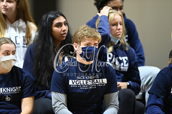 Pace Academy vs Gordon Lee High School during 2021 GHSA State 2A-1A Public Volleyball State Championship