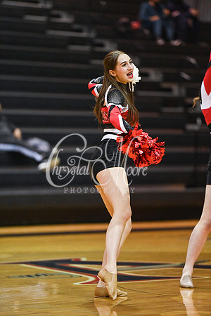 Allatoona Dance Team during Allatoona Varsity Basketball vs Pope