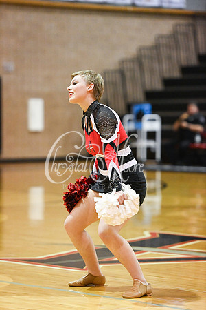 Allatoona Dance Team during Allatoona Varsity Basketball vs Pope