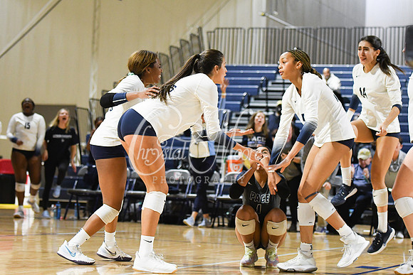 Pace Academy vs Gordon Lee High School during 2021 GHSA State 2A-1A Public Volleyball State Championship