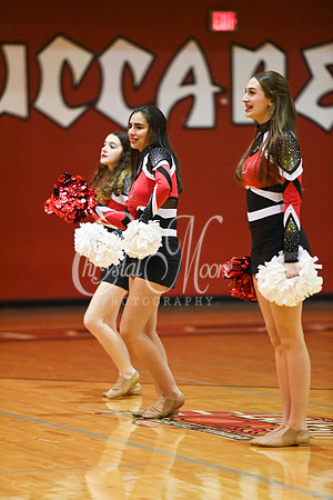 Allatoona Dance Team during Allatoona Varsity Basketball vs Pope
