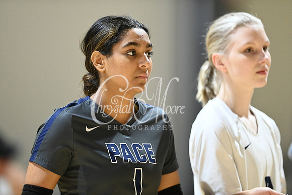 Pace Academy vs Gordon Lee High School during 2021 GHSA State 2A-1A Public Volleyball State Championship