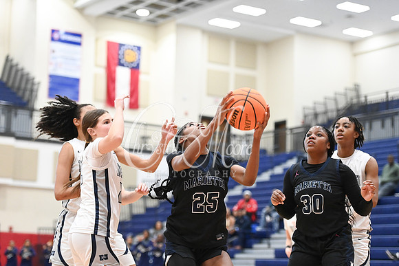 6A Marietta vs 6A North Paulding during Region 5 semi-finals girls basketball tournament