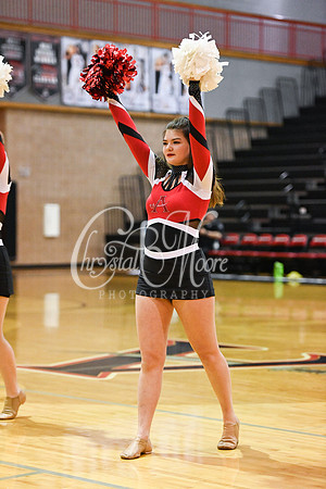 Allatoona Dance Team during Allatoona Varsity Basketball vs Pope