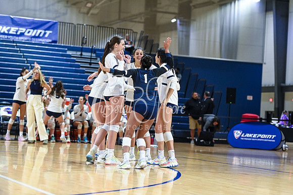 4A GHSA State Volleyball Champions, Pace Academy, in a comeback 3-2 win over Lovett at the Champions Center in LakePoint Sports Complex