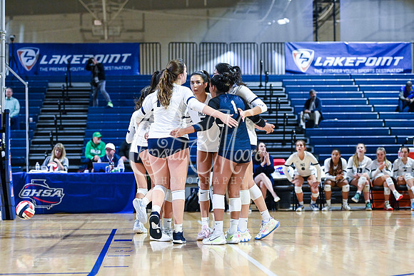 4A GHSA State Volleyball Champions, Pace Academy, in a comeback 3-2 win over Lovett at the Champions Center in LakePoint Sports Complex