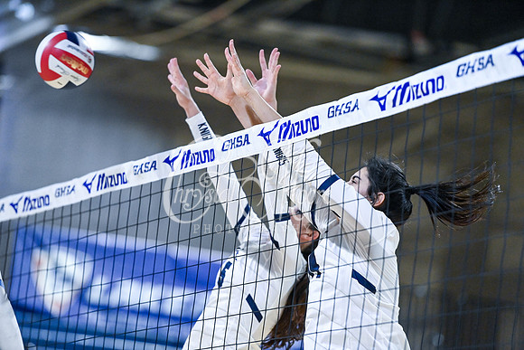 4A GHSA State Volleyball Champions, Pace Academy, in a comeback 3-2 win over Lovett at the Champions Center in LakePoint Sports Complex