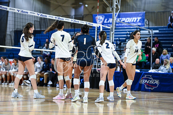 4A GHSA State Volleyball Champions, Pace Academy, in a comeback 3-2 win over Lovett at the Champions Center in LakePoint Sports Complex