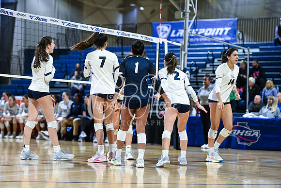4A GHSA State Volleyball Champions, Pace Academy, in a comeback 3-2 win over Lovett at the Champions Center in LakePoint Sports Complex