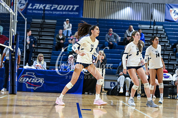 4A GHSA State Volleyball Champions, Pace Academy, in a comeback 3-2 win over Lovett at the Champions Center in LakePoint Sports Complex
