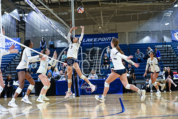 4A GHSA State Volleyball Champions, Pace Academy, in a comeback 3-2 win over Lovett at the Champions Center in LakePoint Sports Complex
