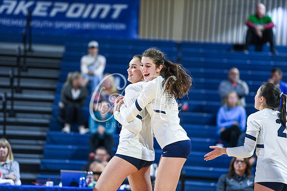 4A GHSA State Volleyball Champions, Pace Academy, in a comeback 3-2 win over Lovett at the Champions Center in LakePoint Sports Complex