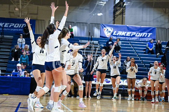 4A GHSA State Volleyball Champions, Pace Academy, in a comeback 3-2 win over Lovett at the Champions Center in LakePoint Sports Complex