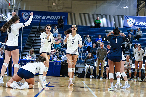 4A GHSA State Volleyball Champions, Pace Academy, in a comeback 3-2 win over Lovett at the Champions Center in LakePoint Sports Complex
