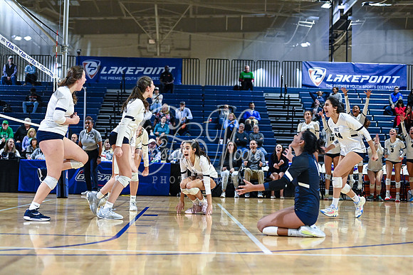 4A GHSA State Volleyball Champions, Pace Academy, in a comeback 3-2 win over Lovett at the Champions Center in LakePoint Sports Complex