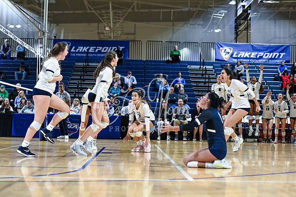 4A GHSA State Volleyball Champions, Pace Academy, in a comeback 3-2 win over Lovett at the Champions Center in LakePoint Sports Complex