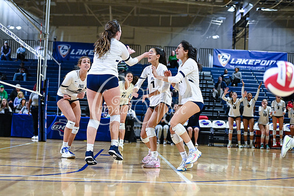 4A GHSA State Volleyball Champions, Pace Academy, in a comeback 3-2 win over Lovett at the Champions Center in LakePoint Sports Complex