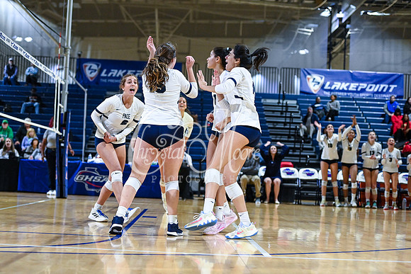 4A GHSA State Volleyball Champions, Pace Academy, in a comeback 3-2 win over Lovett at the Champions Center in LakePoint Sports Complex